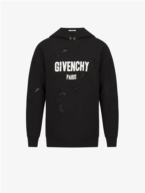 givenchy faded logo sweatshirt|sweatshirt givenchy paris destroyed.